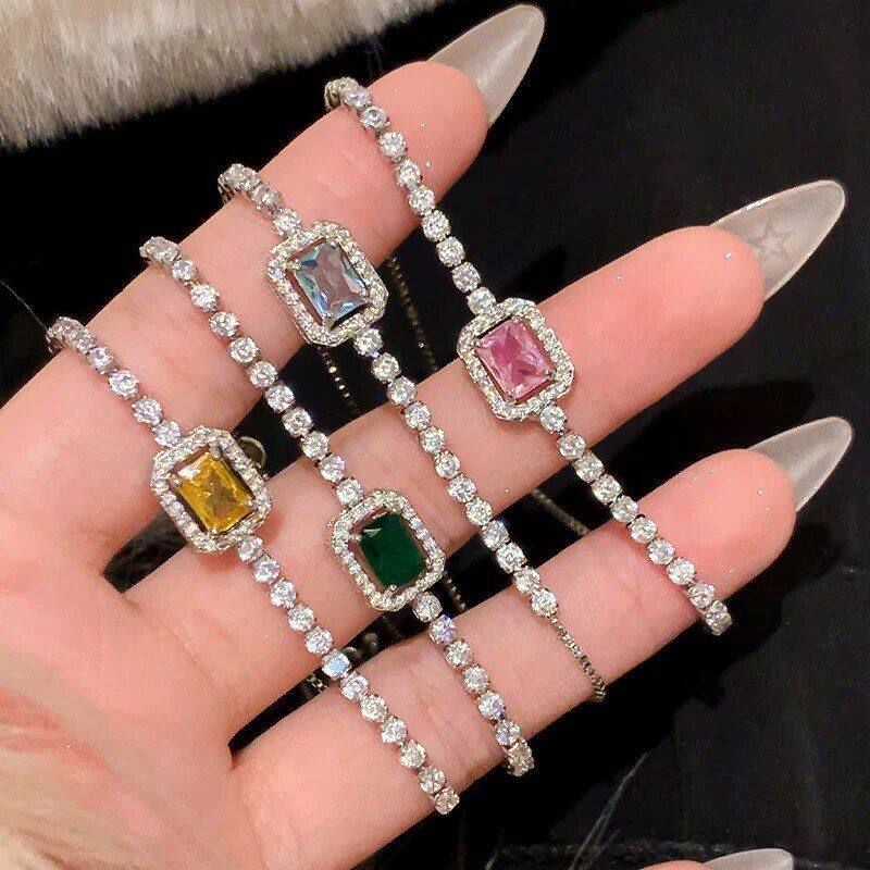 手饰气质饰品圆形轻奢韩版手环高级感爱心时尚简约镶锆网红风手链