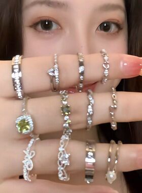 欧美时尚戒指高级感圆形轻奢气质