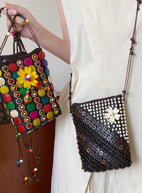 饰品文艺毛衣链复古椰壳项饰配饰