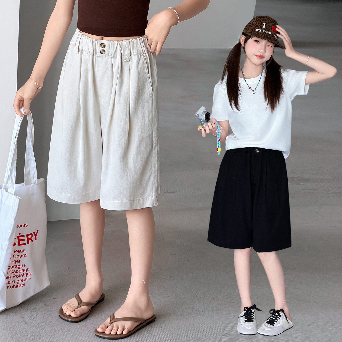 女童夏季裤子2026新款儿童中裤批