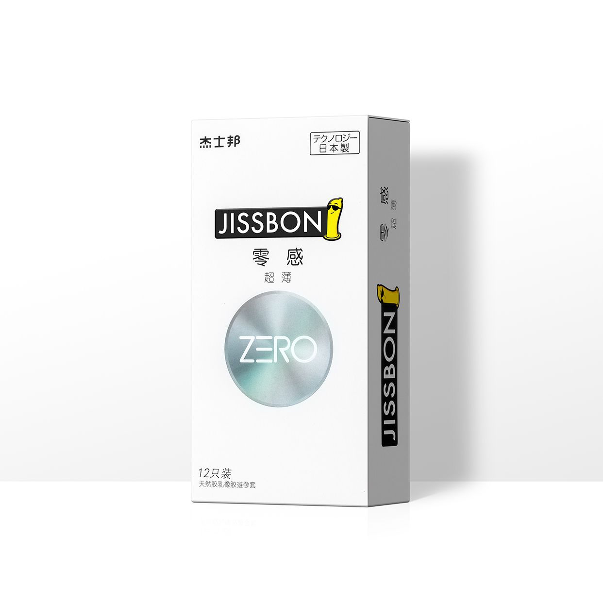 杰士邦零感超薄12只
