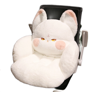 小狐狸嘟嘟猫寝室椅子坐垫带靠背一体办公室久坐屁垫宿舍冬季加厚
