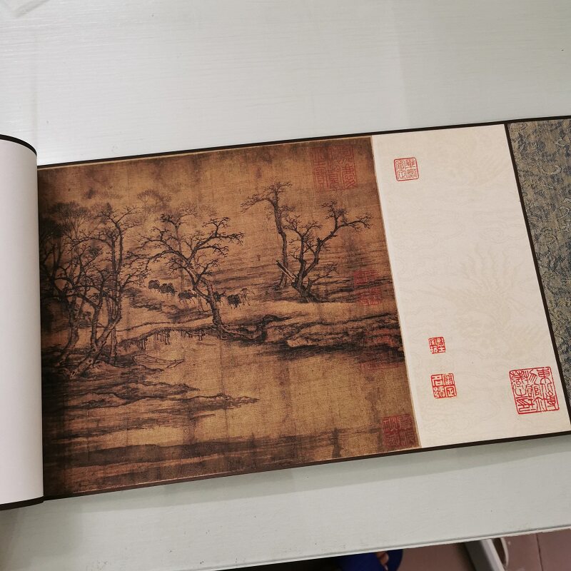 张择端 清明上河图 复古字画山水国画真迹微喷复制仿古手卷装饰画