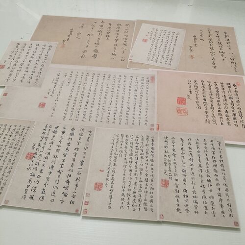 高清艺术喷绘画芯宣纸绢布卷轴画