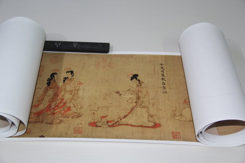高清艺术喷绘画芯临摹学习卷轴画