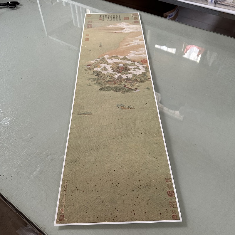 高清艺术喷绘画芯临摹学习卷轴画