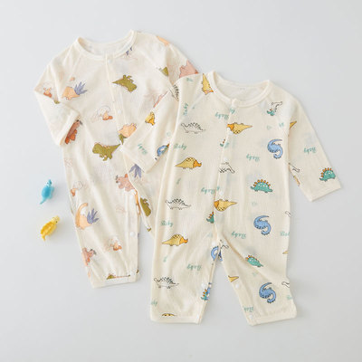 纯棉新生衣服长袖婴儿超薄夏天