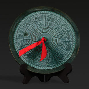 大仕缘 结婚乔迁新居用品铜镜 铜工艺品仿古十二生肖铜镜摆件