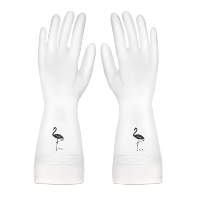 半透明丁腈耐用型防水洗碗手套