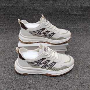 2026春夏款男鞋透气网面运动鞋百搭潮流厚底轻便舒适跑步男士鞋子