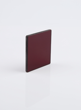 HB670红色滤光片 670nm滤镜 前截止后通过玻璃 吸收型38*37*1mm
