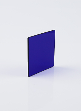 QB29 蓝色光学滤光片 380nm带通滤光片 光学蓝色玻璃 7.3*7.3*1mm