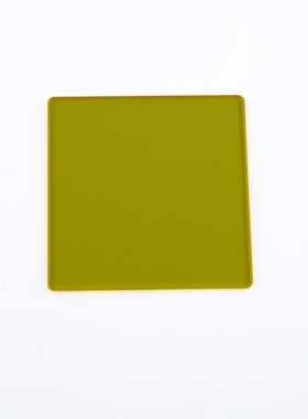 JB490 金黄色 长波通滤光片 490nm长波通高透100*100*2mm