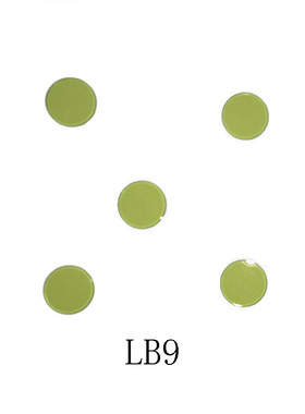 LB9 绿色滤光片 绿玻璃 透过绿色  直径12*1mm 直径17*0.5