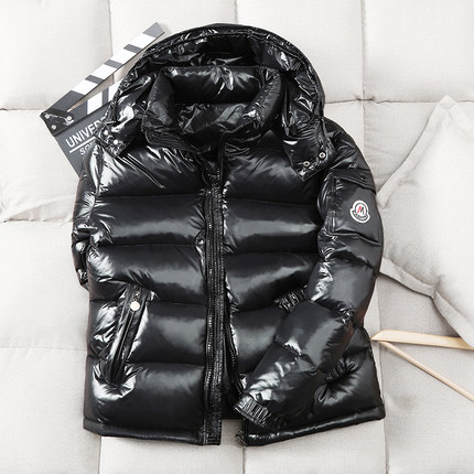 反季清仓羽绒服男士时尚短款加厚休闲款亮面连帽青年潮棉服外套