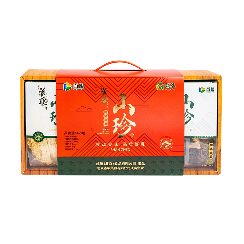 首粮干菌礼盒420g8种菌菇组合