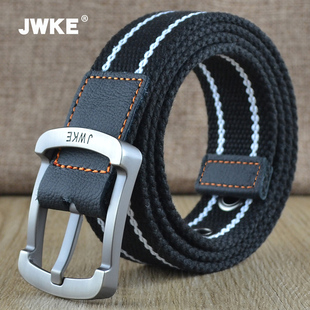 带 潮流裤 帆布腰带男女通用年轻人百搭休闲针扣皮带潮ins 学生韩版