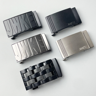 坦克纹自动扣腰带个性扣头尼龙皮带头单卖不含带子金属头子带头