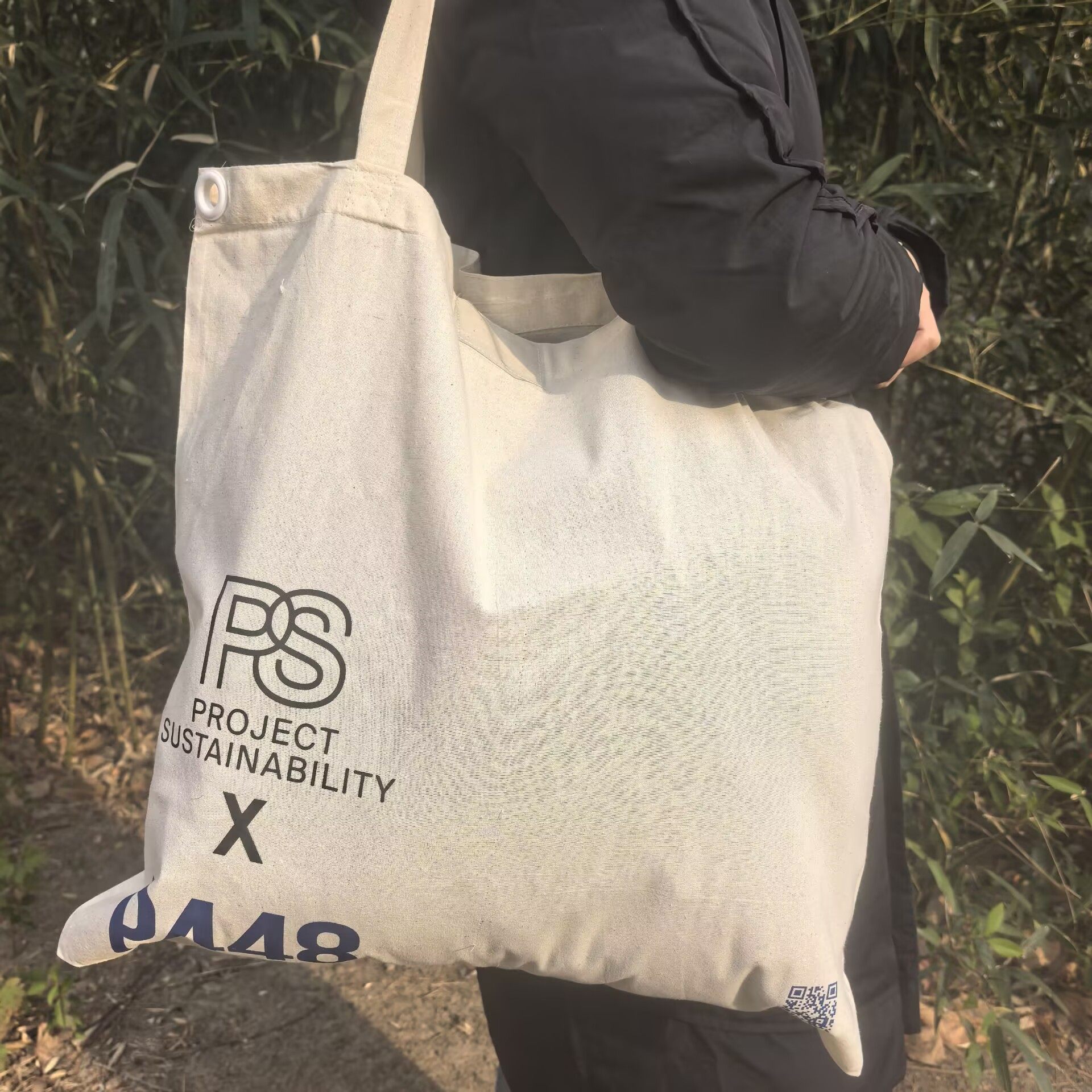 大容量纯棉简约单肩包帆布袋环保袋旅行衣服收纳袋手提袋购物袋