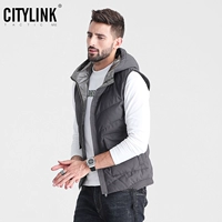 Áo khoác nam mùa thu đông 2018 xu hướng mới Áo vest mỏng vest vest giản dị áo ấm cotton - Dệt kim Vest ao khoac len nam