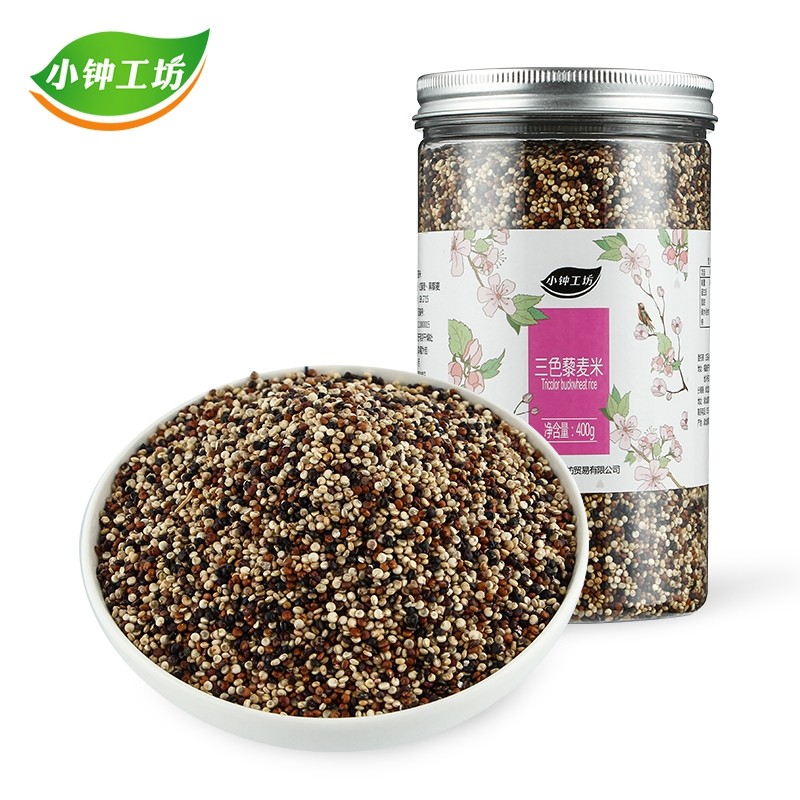 小钟工坊 三色藜麦米400g*2罐 白红黑藜麦孕妇宝宝藜麦粥五谷杂粮