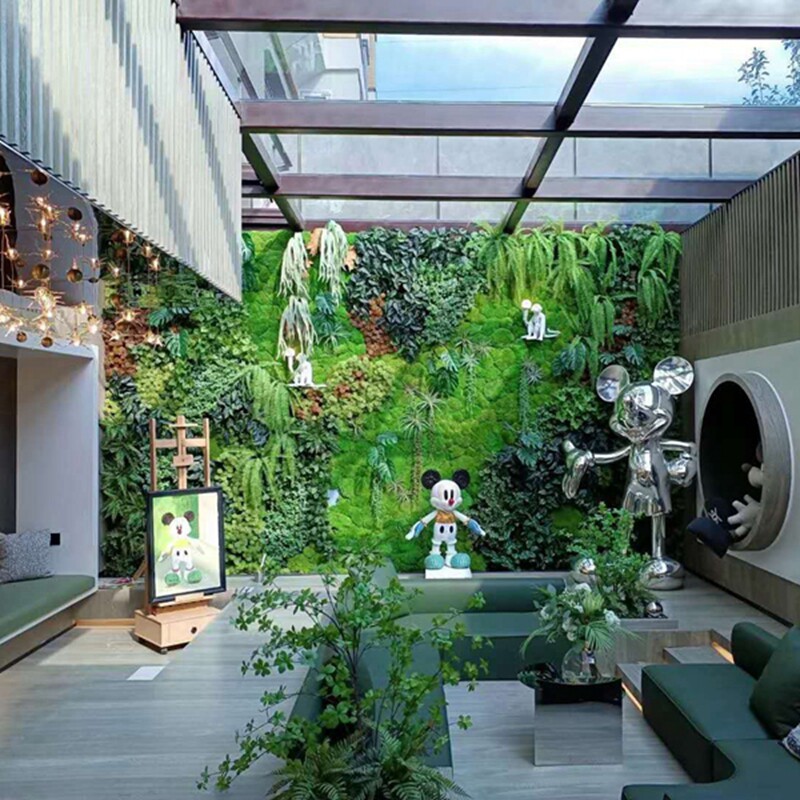 绿饰界仿真欧式植物墙设计包安装