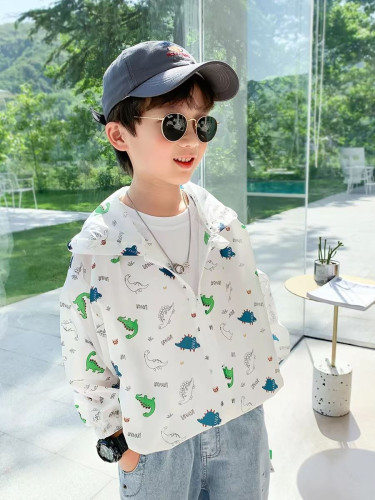 童装儿童防晒衣男童皮肤衣夏季薄款恐龙外套空调夏装2026新款男孩