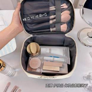 新款 2024化妆包女便携式 洗漱大容量化妆品收纳盒箱化妆刷手提旅行