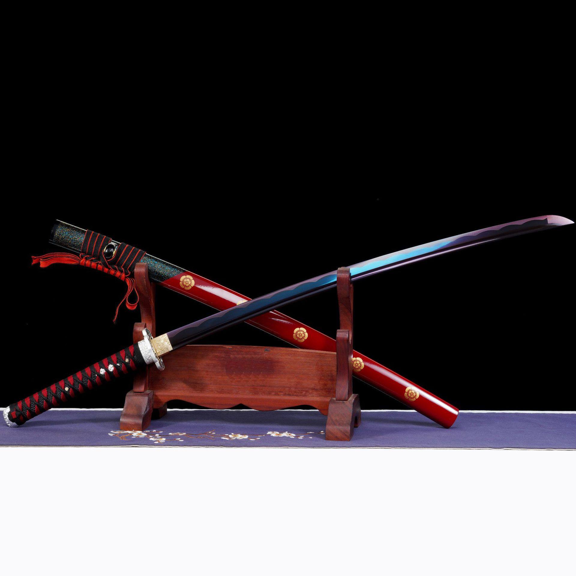 龙泉市刀剑影视中碳钢日式指挥打刀Katana防身冷兵器硬宝剑未开刃,特色手工艺,剑袋,淘宝优惠券,粉丝福利购,淘宝优惠卷