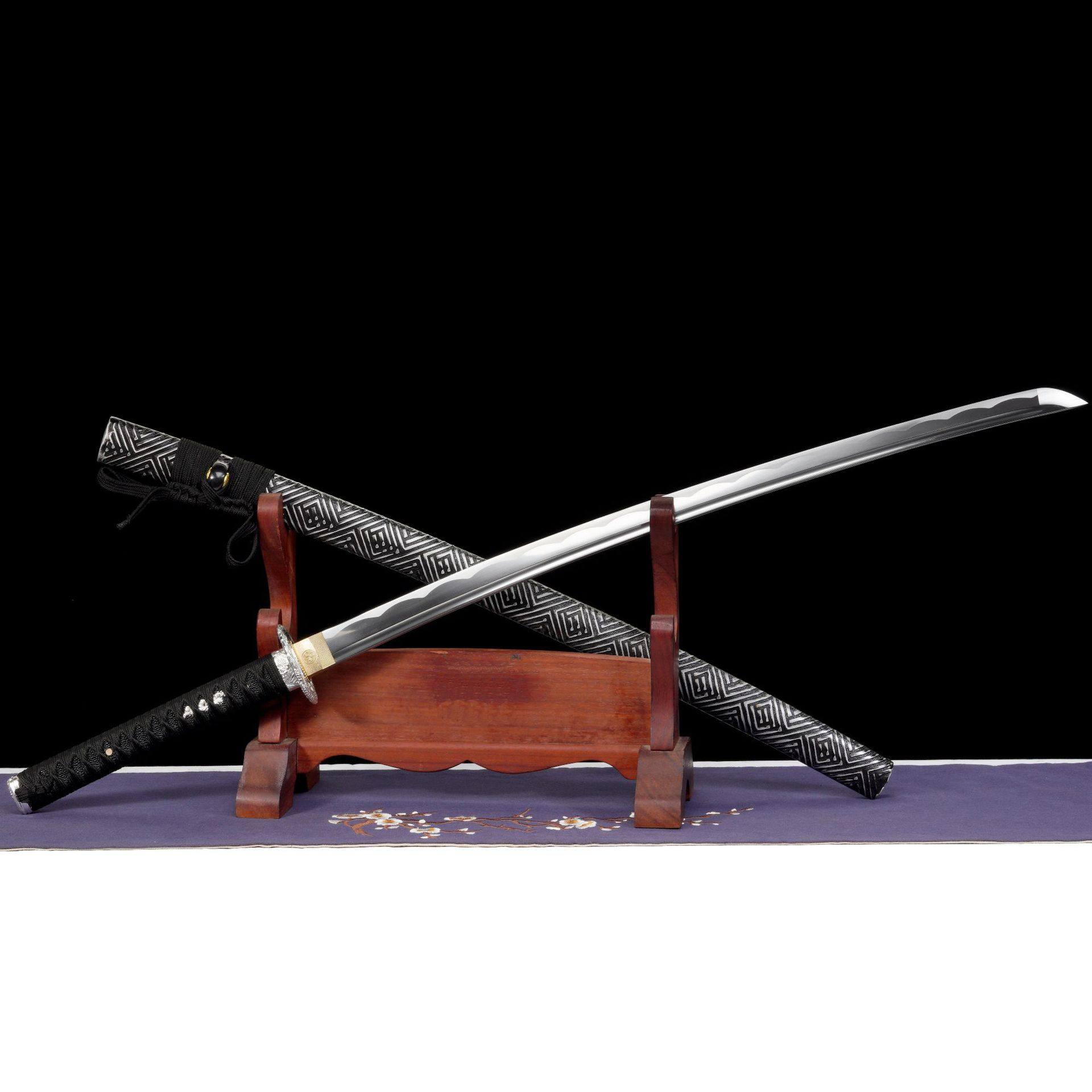 龙泉市刀剑1045钢影视日式指挥打刀防身硬宝剑冷兵器Katana未开刃,特色手工艺,剑袋,淘宝优惠券,粉丝福利购,淘宝优惠卷