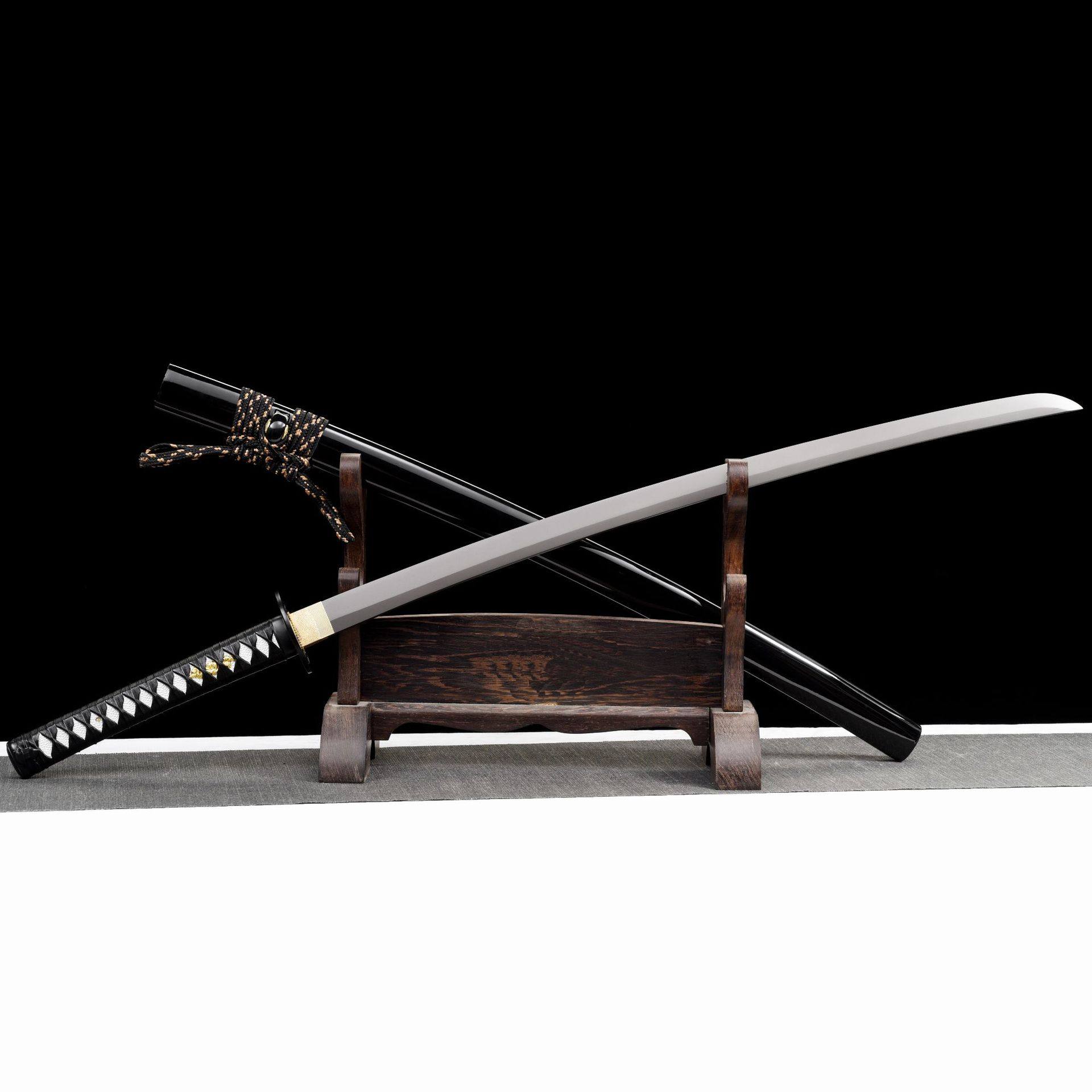 龙泉市刀剑手工锻打弹簧钢镀钛一体日式指挥打刀影视冷兵器未开刃,特色手工艺,剑袋,淘宝优惠券,粉丝福利购,淘宝优惠卷