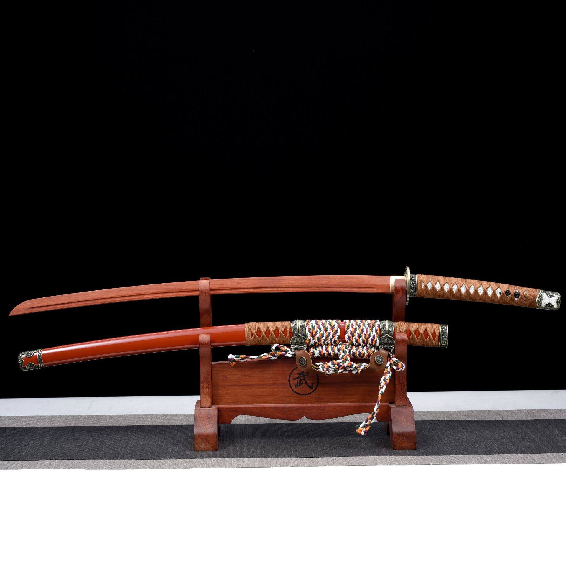 龙泉市刀剑红木影视道具木质太刀cos日本剑工艺摆件冷兵器未开刃,特色手工艺,剑袋,淘宝优惠券,粉丝福利购,淘宝优惠卷