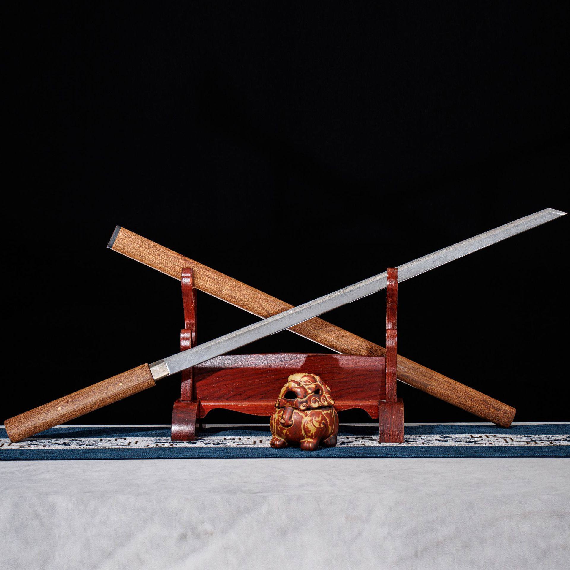 龙泉市刀剑一体花纹钢素装居合直唐横刀防身影视宝剑冷兵器未开刃,特色手工艺,剑袋,淘宝优惠券,粉丝福利购,淘宝优惠卷