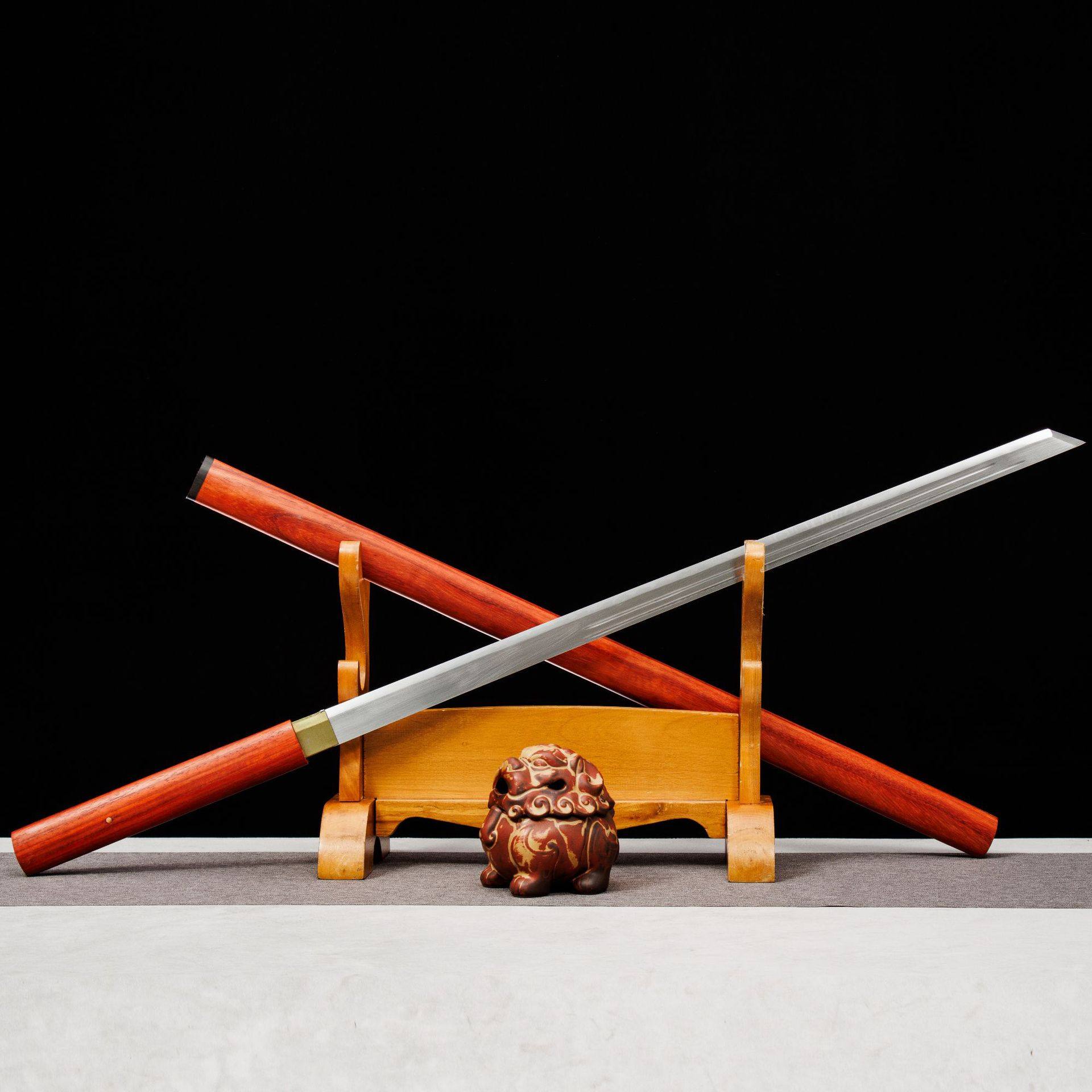 龙泉市刀剑高锰钢一体素装居合棍直刀影视唐横刀防身硬宝剑未开刃,特色手工艺,剑袋,淘宝优惠券,粉丝福利购,淘宝优惠卷