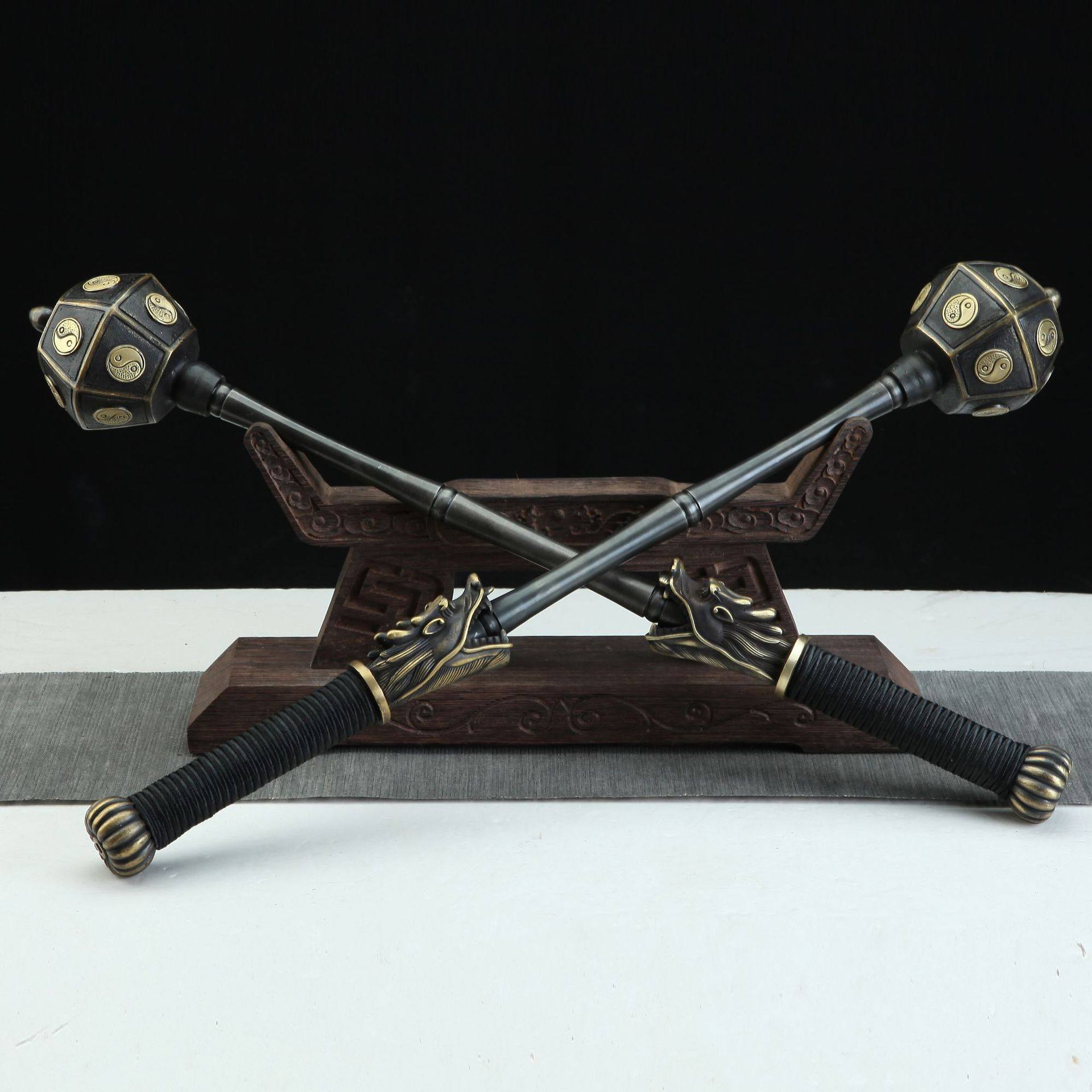 龙泉市刀剑手工锻打铜锤子晨练太极锤宝剑防身影视冷兵器未开刃,特色手工艺,剑袋,淘宝优惠券,粉丝福利购,淘宝优惠卷