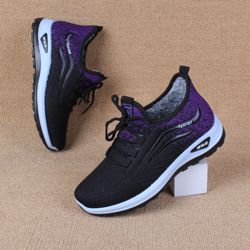 加厚保暖棉鞋妈妈休闲运动棉靴