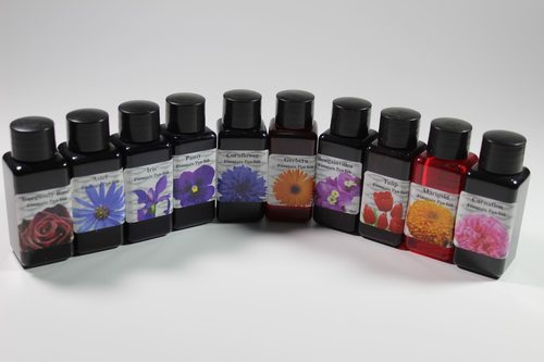 diamine现货英国花卉塑料瓶彩墨