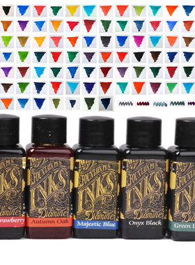 117色  正装30ml英国原装戴阿米Diamine彩色染料钢笔墨水野草莓红