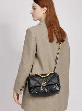 FK正品真皮小香风女包2025新款时尚百搭菱格链条单肩斜挎小方包潮