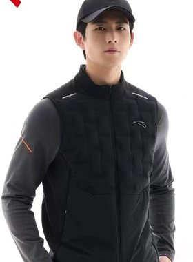 安踏短款羽绒服马甲男士