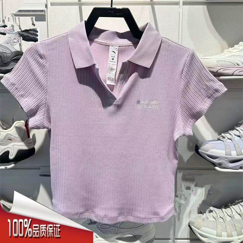 安踏短袖POLO衫女2026夏新