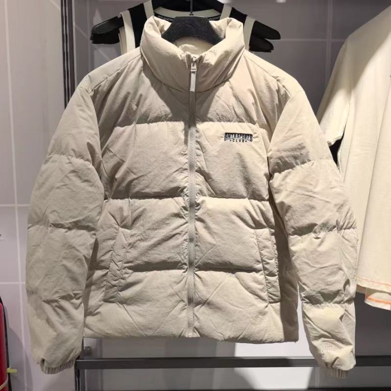 安踏新款防泼水鸭绒保暖面包外套