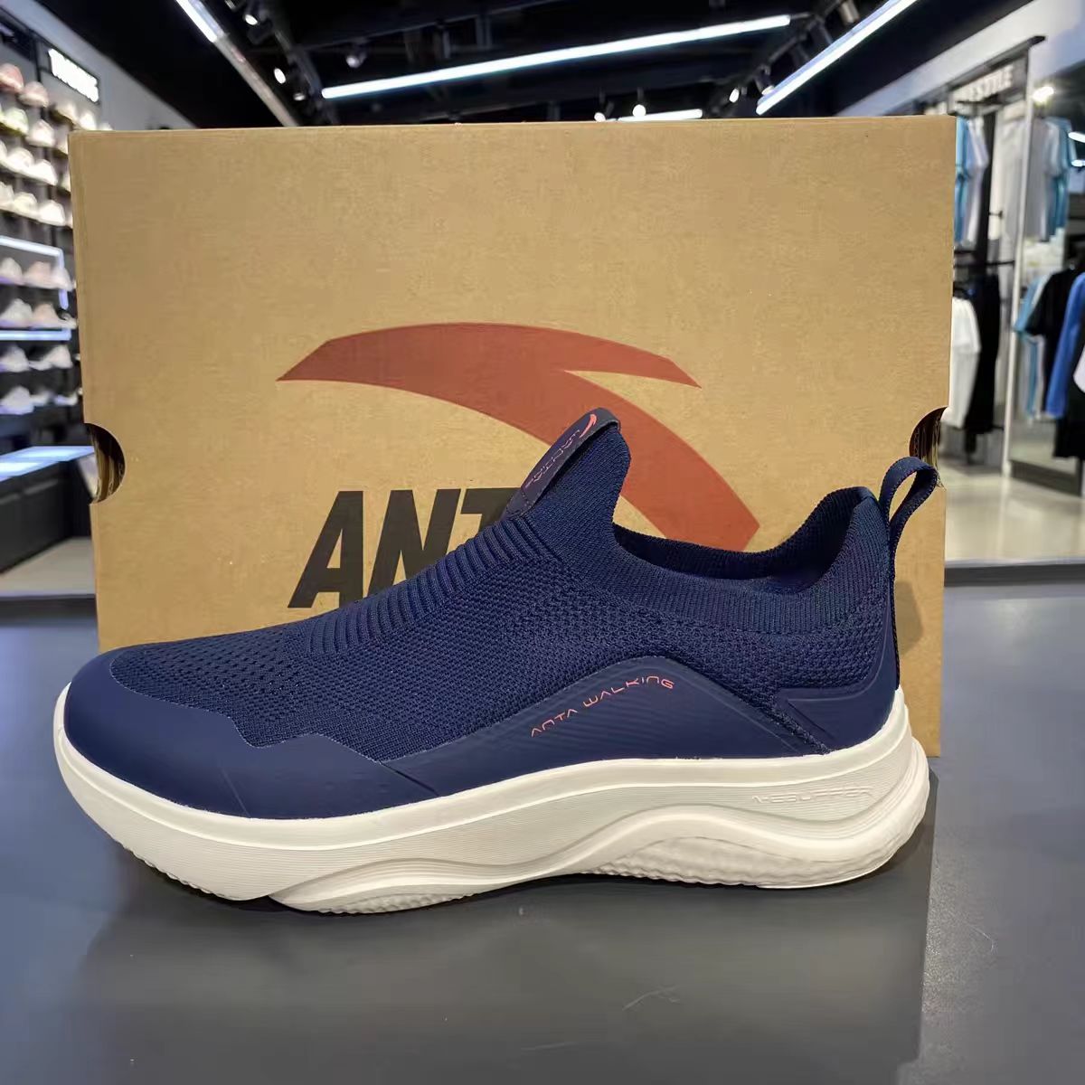 安踏一脚蹬健身鞋男夏季新款透气舒适室内健身鞋运动鞋112427701