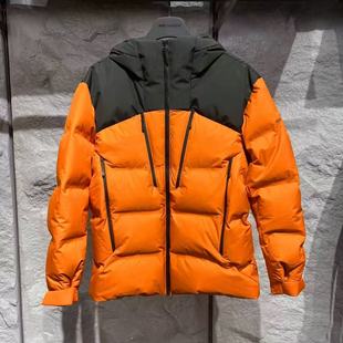 安踏冠军户外2025冬连帽防泼水鹅绒羽绒服男款152540908两色入