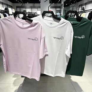 安踏抗菌T丨短款冰丝针织短袖t恤女款2025夏季宽松上衣162528105