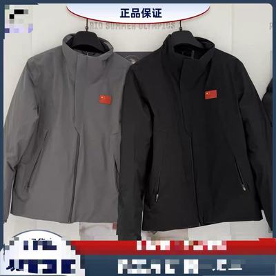 安踏梭织防泼水羽绒服外套