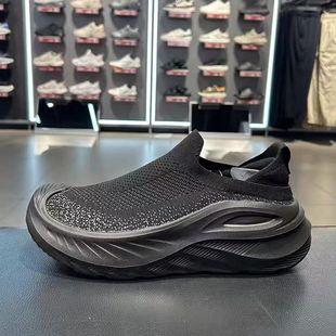 休闲鞋 安踏野行 新款 2025夏季 112528865 网面透气一脚蹬黑色男鞋