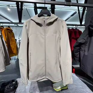 安踏冠军旅行系列2025年男款针织上衣加绒连帽运动外套152540716