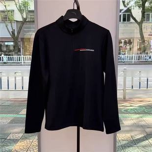 152547401N T恤卫衣针织衫 安踏男2025冬季 薄绒潮流半拉链立领长袖