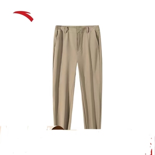 安踏精英系列丨防泼水长裤男士加绒高弹商务通勤西裤子152447507N